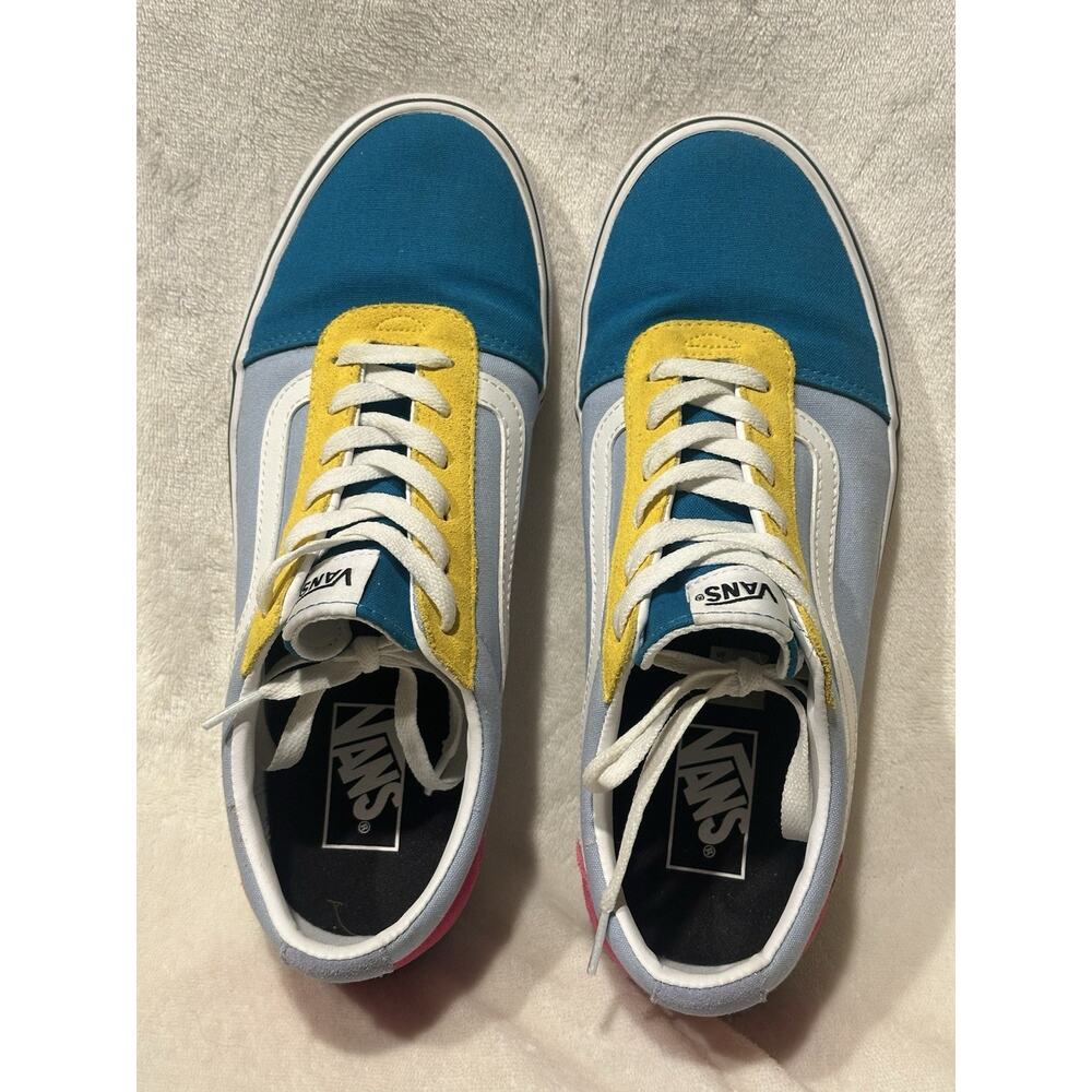 Vans Old Skool Yacht Club Womens Sz 11 Skate Shoe Green/Blue/Yellow/Pink low top - Picture 8 of 9